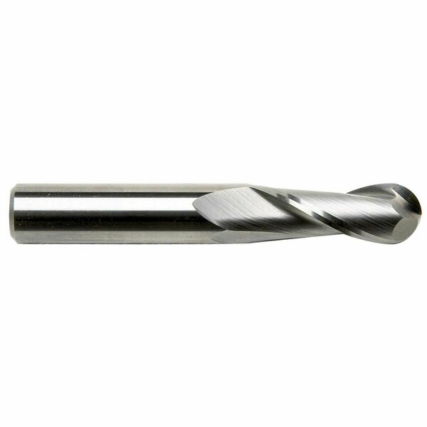 Gs Tooling 20.0mm Diameter x 20mm Shank 2-Flute Regular Length Ball Nose Blue Series Carbide End Mills 102758